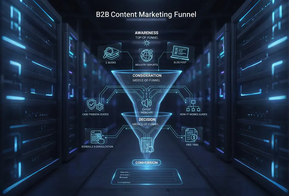 b2b content marketing funnel