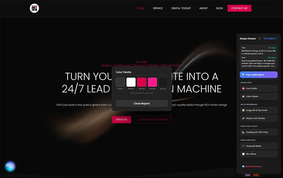 chcz design checker color palette