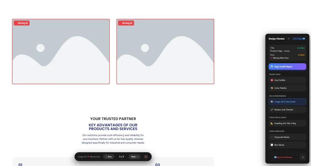 chcz design checker cruise navigation